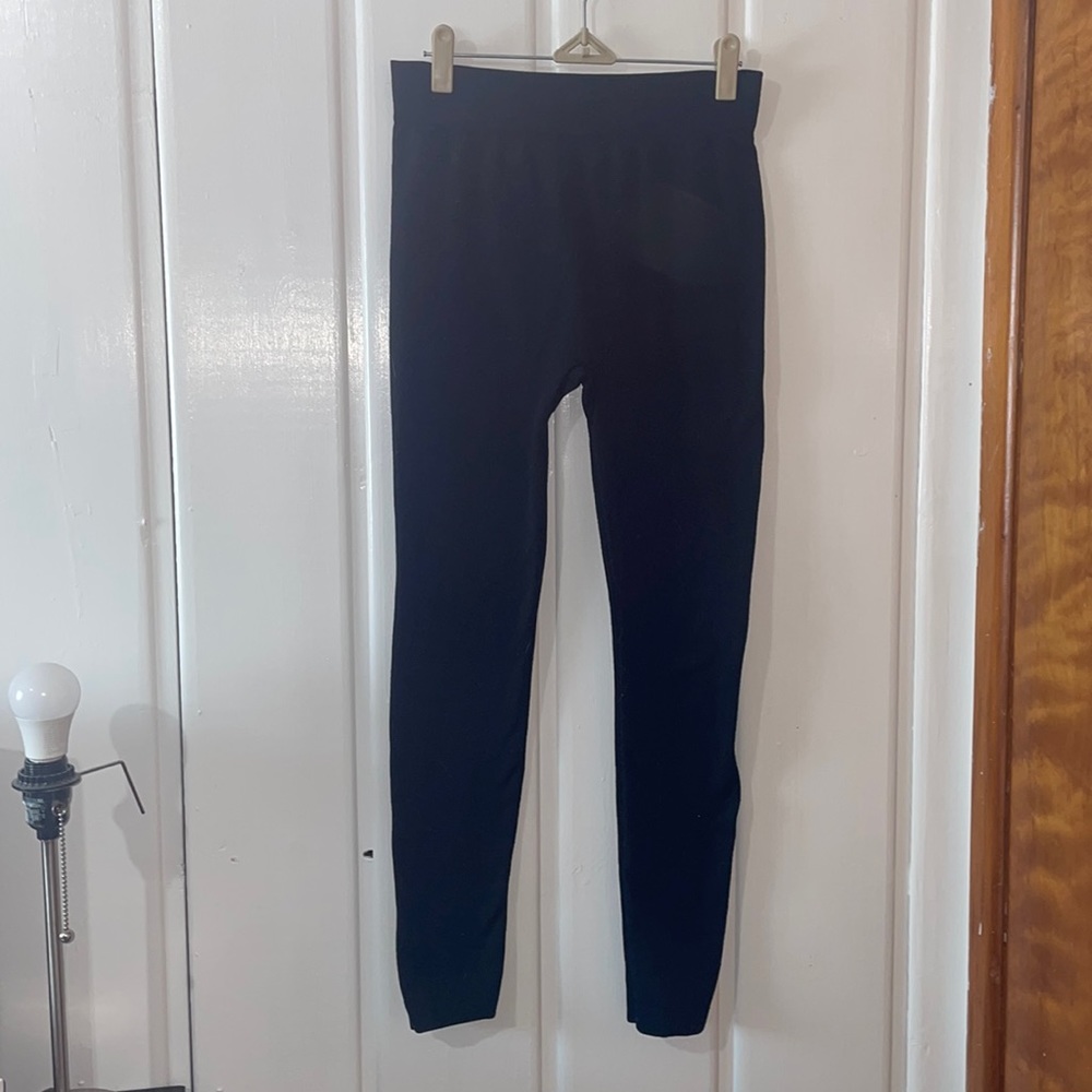 Black fleece leggings